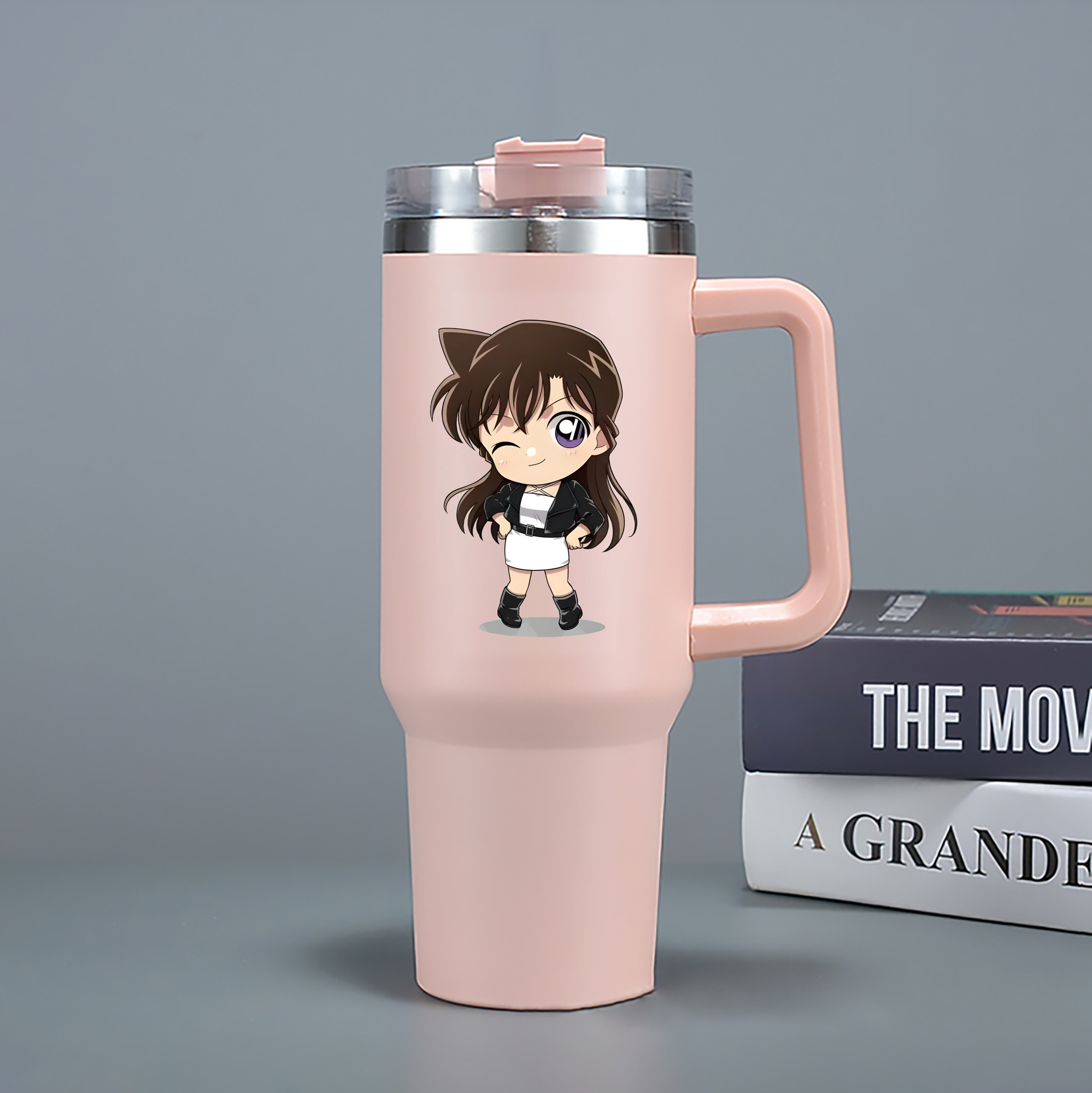 （画像用） 名探偵コナン 毛利 蘭 もうり らん、モーリ ラン Detective Conan Rachel Moore 1200mL車用タンブラー（カラープリント）